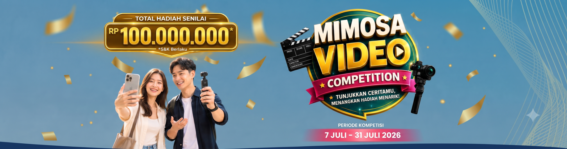 Create a POV video as a Mimosa resident and show how life at Paramount Petals is comfortable, convenient, and enjoyable. Join the competition for a chance to win total prizes worth up to IDR 100 million!