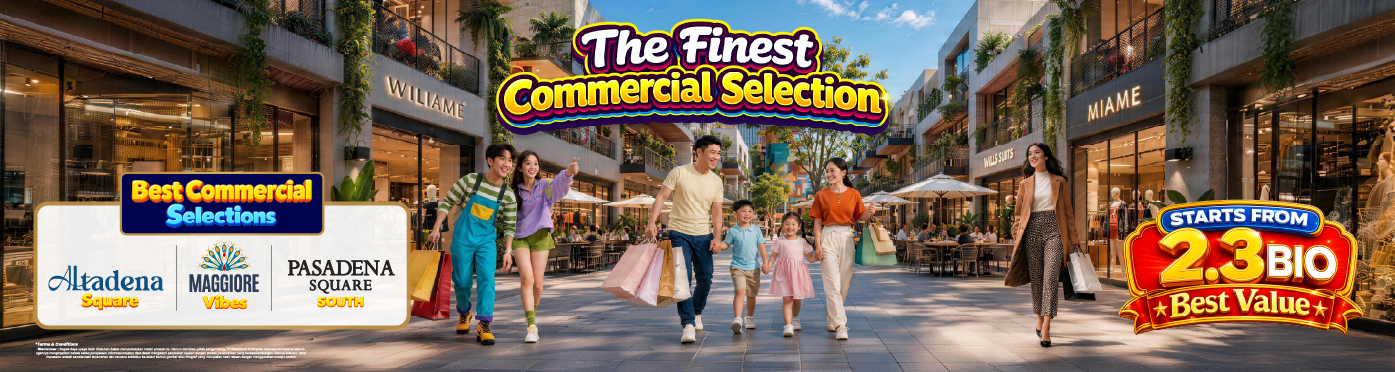 Premium commercial opportunities in the heart of Gading Serpong, offering strategic locations, strong visibility, and access to a growing business and lifestyle ecosystem.