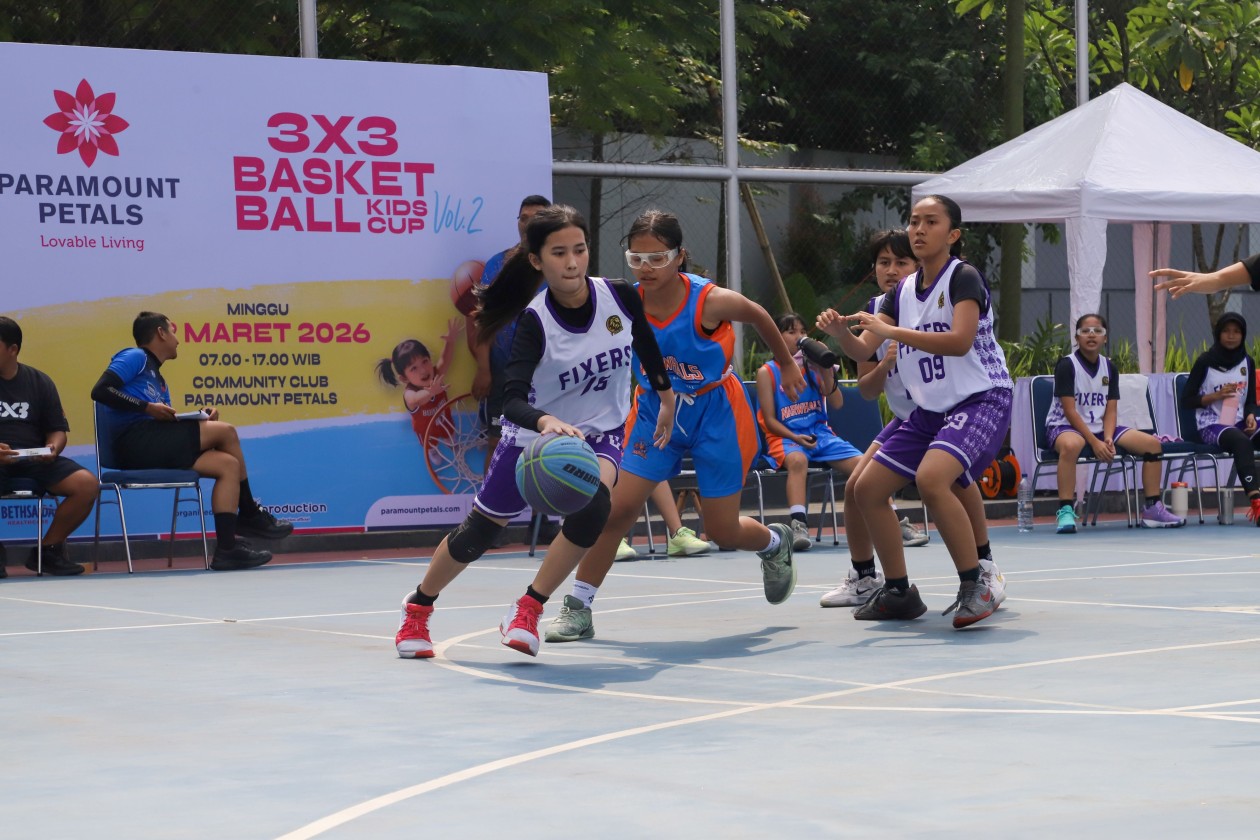 Paramount Petals Warnai Akhir Pekan dengan Kompetisi Basket Anak ‘3 on 3 Basketball Kids Cup’