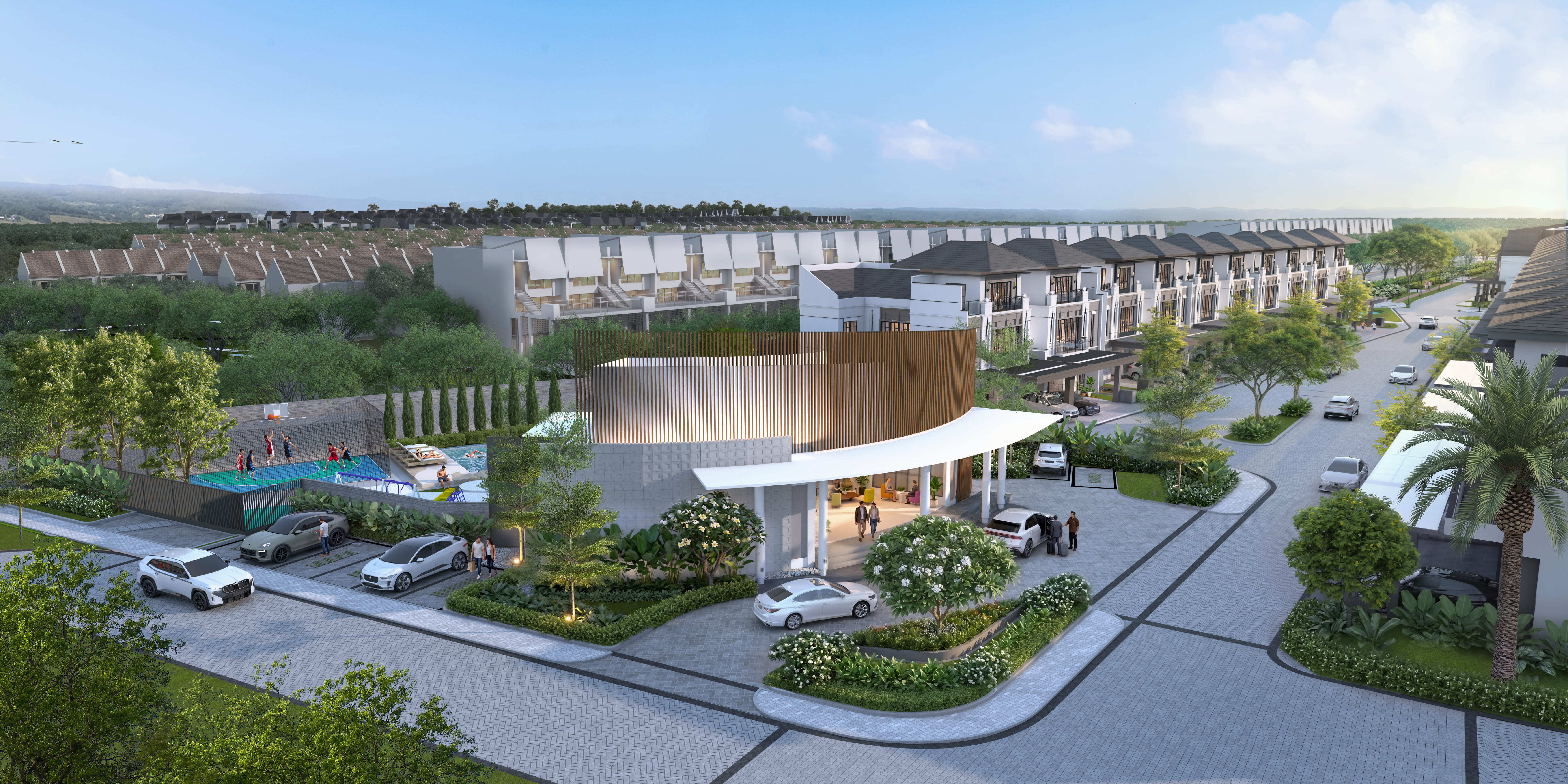 Social Clubhouse Altadena Prime di Gading Serpong dengan kolam renang, gym, dan fasilitas olahraga