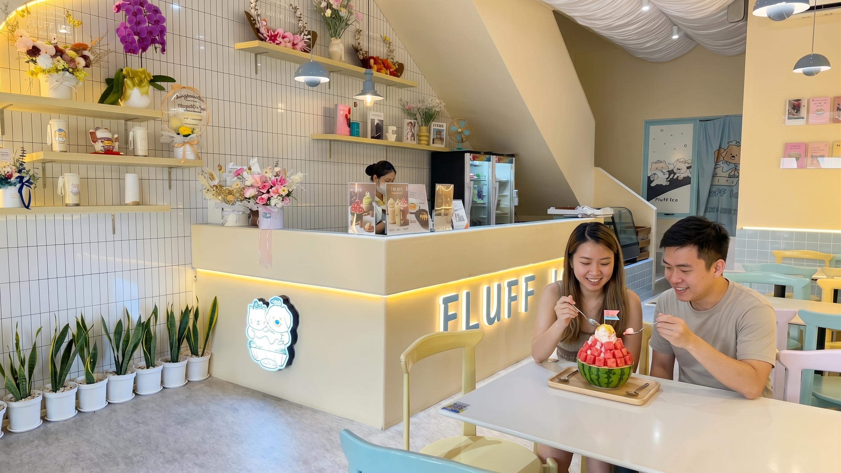 Fluff Ice Gading Serpong dengan pilihan Chinese Bingsoo dan dessert dingin