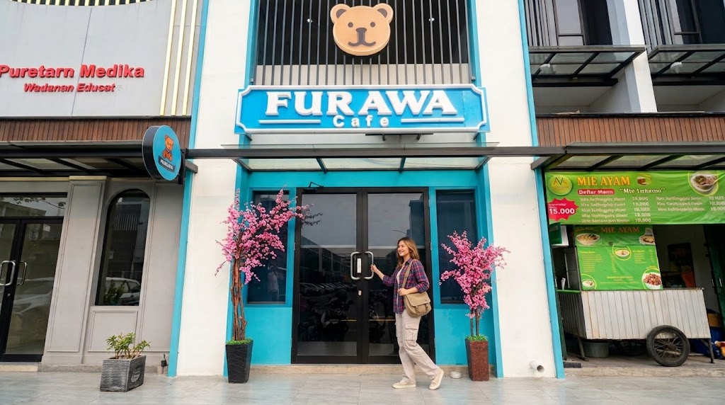 Furawa Cafe Gading Serpong dengan pilihan kakigori khas Jepang