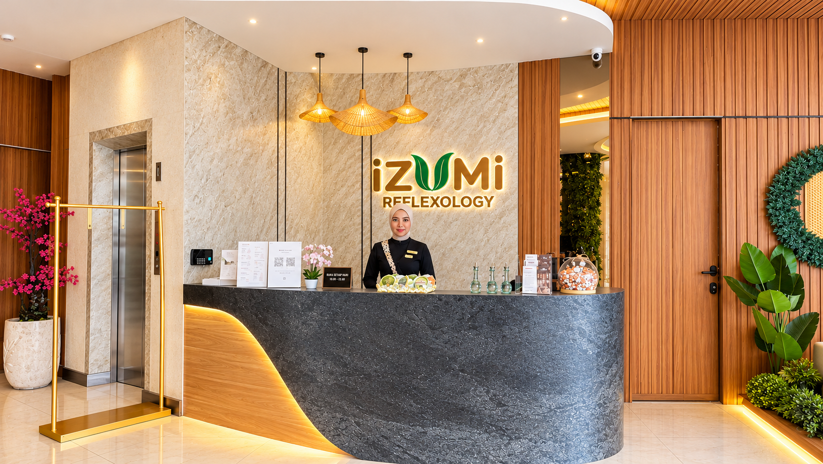 Izumi Reflexology Gading Serpong dengan layanan Japanese massage, reflexology, dan spa