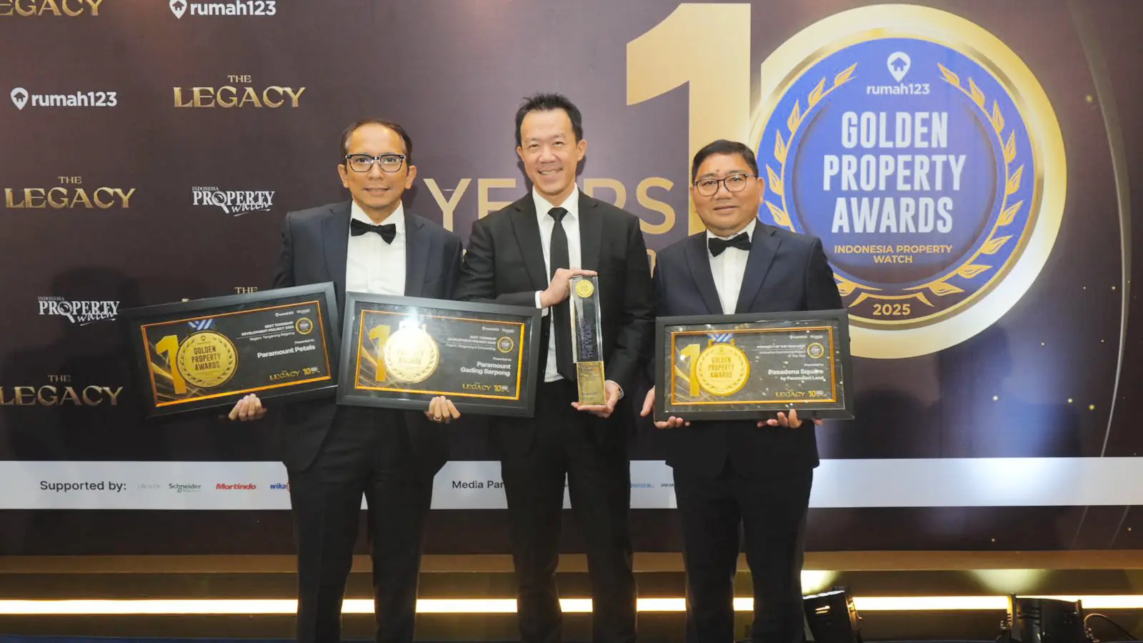 Paramount Land Raih 4 Penghargaan Bergengsi di Ajang Golden Property Awards 2025