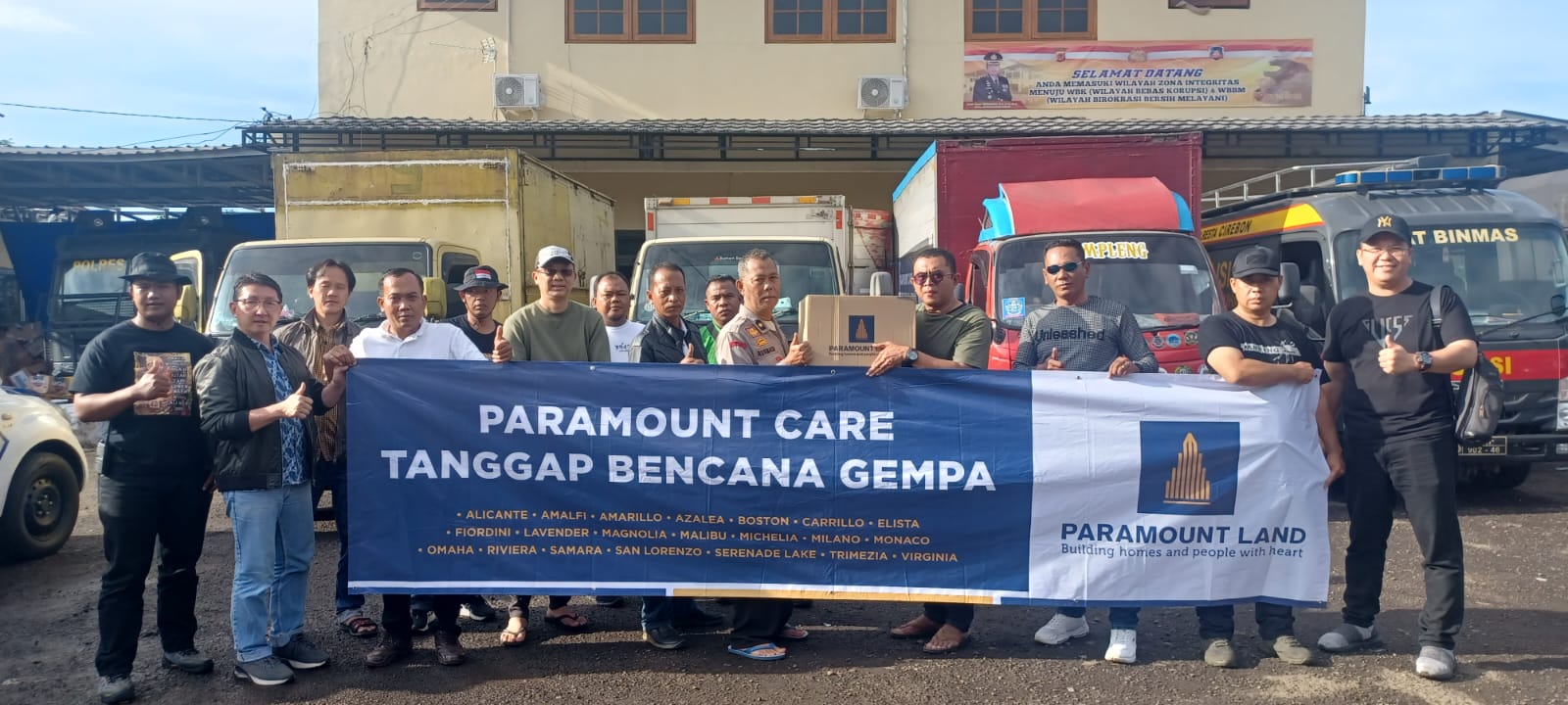 Paramount Land Salurkan Bantuan Gempa Cianjur