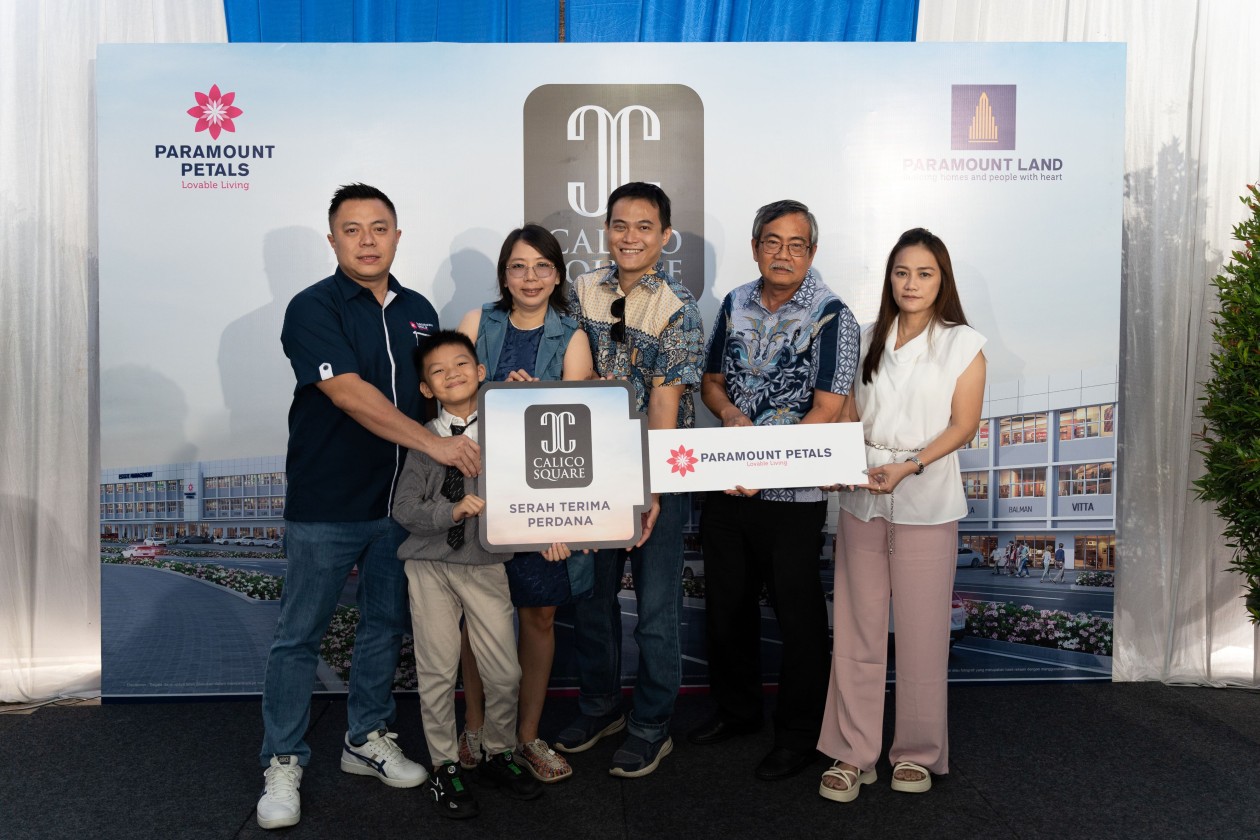 Serah Terima Perdana ‘Calico Square’ di Paramount Petals