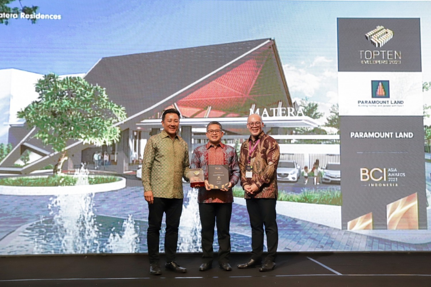 Paramount Land Raih ‘Top 10 Developers’ pada Ajang BCI Asia Awards 2023