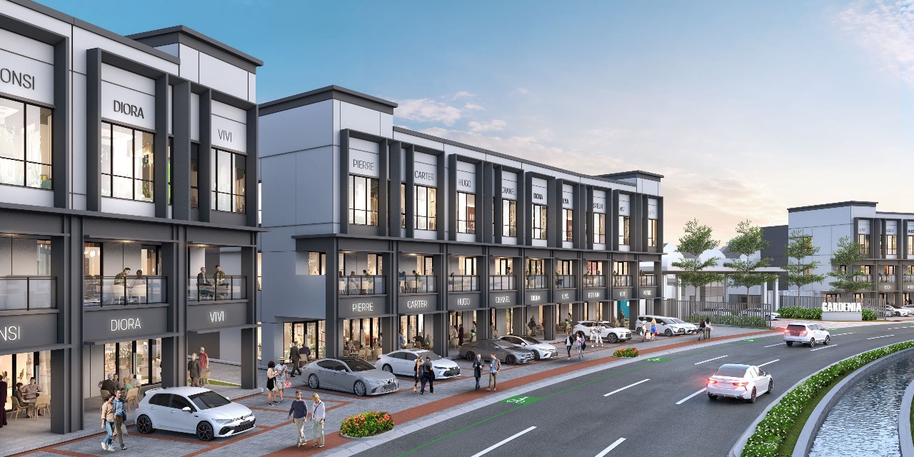 Paramount Petals Hadirkan Gardenia Square, Strip Komersial Hadap Jalan Boulevard dengan Teras Alfresco