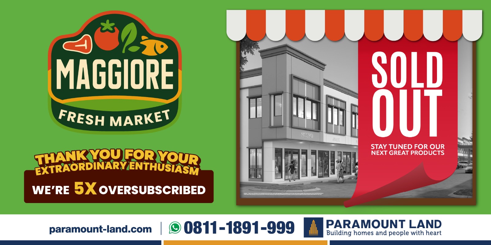 Minat Sangat Tinggi ‘Maggiore Fresh Market’ Sukses Terjual Habis