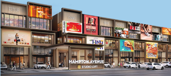 Hampton Avenue Studio Loft dibangun dengan konsep one stop shopping